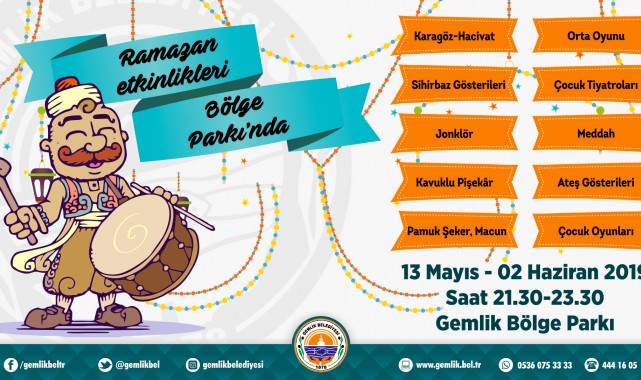 Ramazan Coşkusu Bölge Parkı’nda Yaşanacak