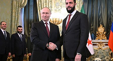 Rusya Devlet Başkanı Putin ile Suriye Cumhurbaşkanı Şara, Moskova'da görüştü