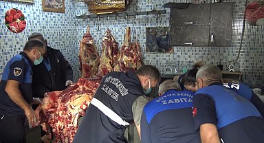 Şanlıurfa'da 1 ton bozuk et ele geçirildi