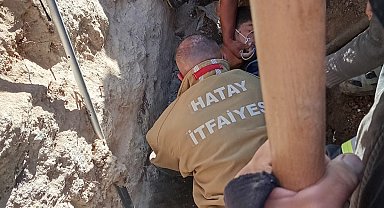 Şantiyede göçük altında kalan işçi yaralandı