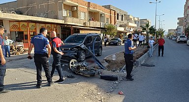 Şırnak'ta hafif ticari araçla çarpışan motosikletin sürücüsü ağır yaralandı