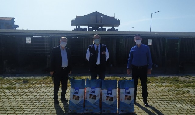 Sokaktaki canlar için belediyeye mama desteği