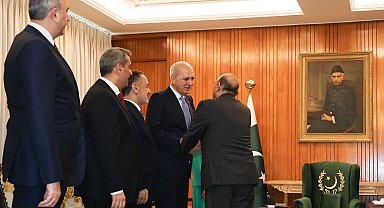 TBMM Başkanı Kurtulmuş, Pakistan Cumhurbaşkanı Zerdari tarafından kabul edildi
