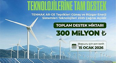 TENMAK'tan güneş ve rüzgar projelerine destek