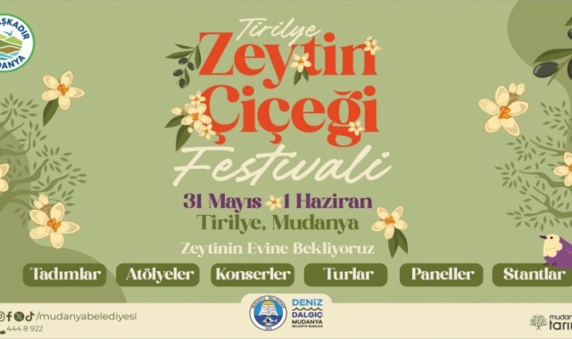 Tirilye’de Zeytin Çiçeği Festivali Coşkusu