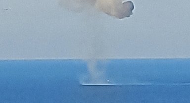 Trabzon açıklarında bulunan insansız deniz aracı, kontrollü olarak imha edildi