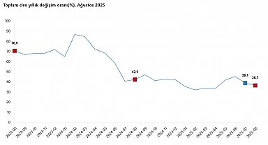 TÜİK: Ağustosta toplam ciro yıllık yüzde 36,7 arttı