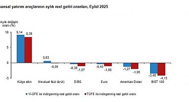 TÜİK: Aylık en yüksek reel getiriyi külçe altın sağladı