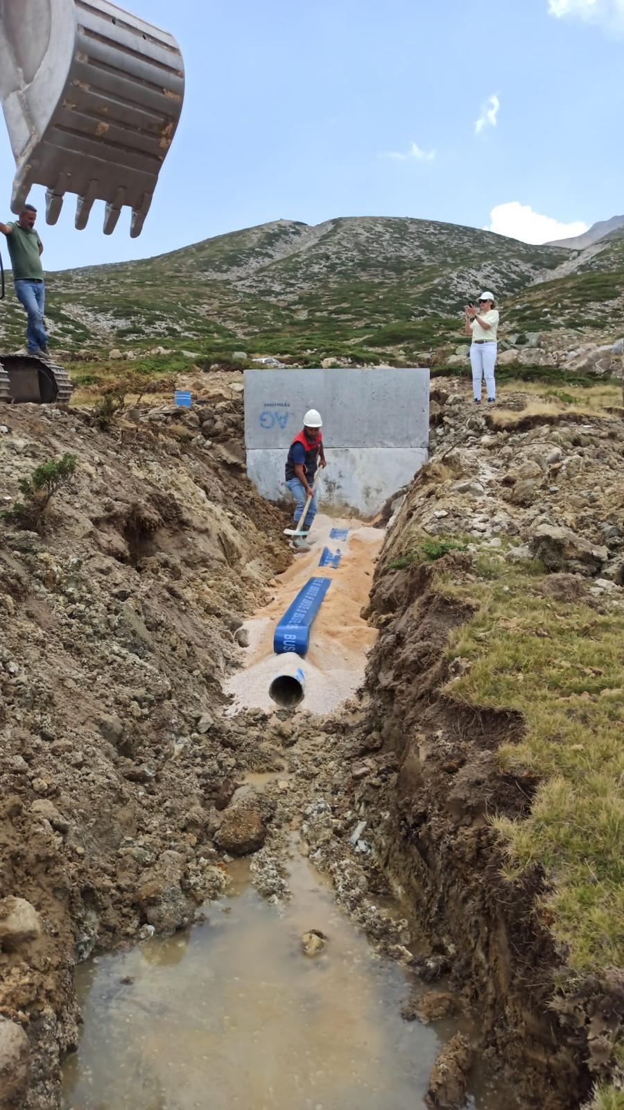Uludağ’ın içme suyu hattı yenilendi