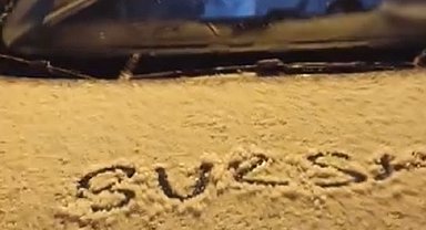 Uludağ'a kar yağdı