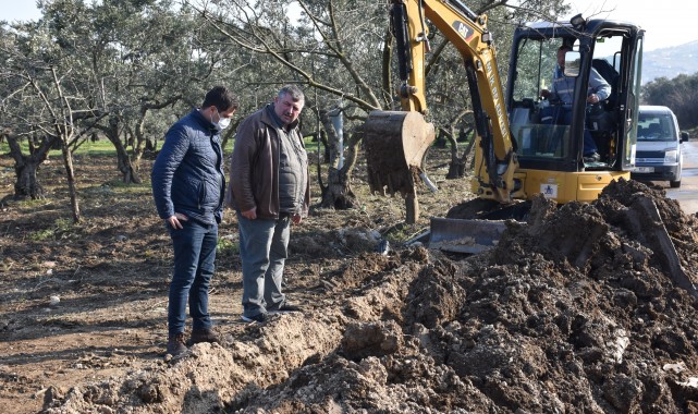Umurbey’de zeytinlikler suya kavuşuyor
