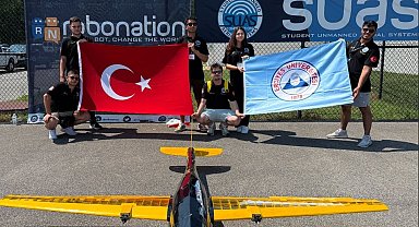 Üniversiteli gençler, Erciyes isimli İHA'larıyla Amerika'da yarıştı