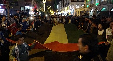 Van'da, 'Gazze'ye destek' yürüyüşü