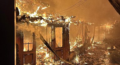 Yangında balık restoranı kül oldu