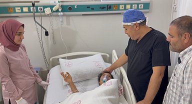 Yuttuğu toplu iğne akciğerine saplanan Bedia, ameliyatla sağlığına kavuştu