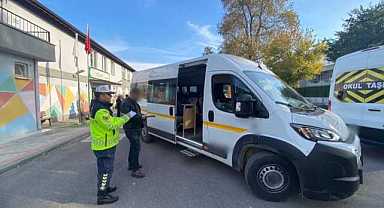 Bursa’da servis araçları ve motosikletlere sıkı denetim