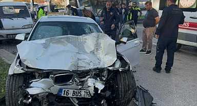 Bursa’da yarış yapan otomobiller dehşet saçtı!