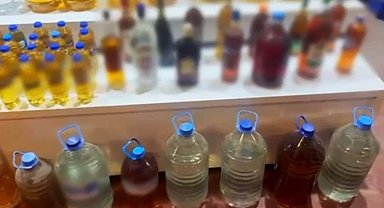 Bursa'da 227 litre sahte içki ele geçirildi