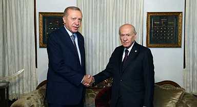 Cumhurbaşkanı Erdoğan, Bahçeli ile bir araya geldi
