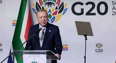 Cumhurbaşkanı Erdoğan G-20’de: Kimseden çekinmeden Filistin davasına sahip çıktık