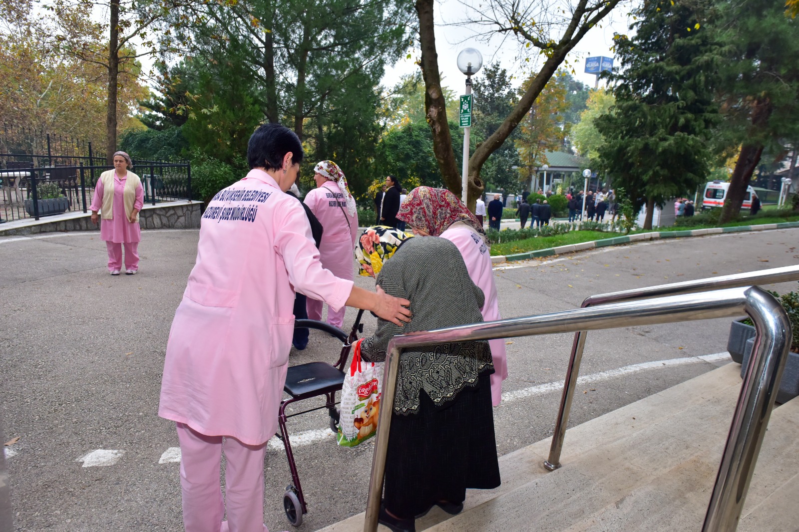 Huzurevinde deprem ve yangın tatbikatı