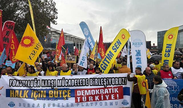 KESK Bursa Şubeler Platformu'ndan bütçe tepkisi