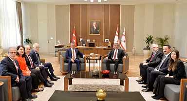 Özgür Özel, KKTC Cumhurbaşkanı Erhürman'ı ziyaret etti