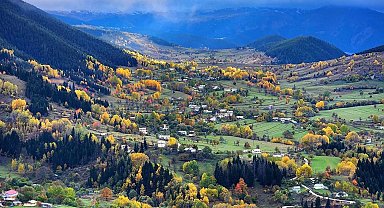'Sakin şehir' Şavşat'ta sonbaharda renk cümbüşü