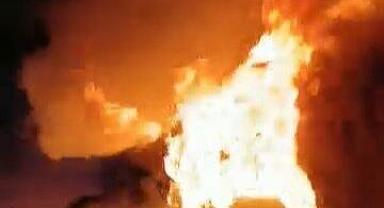 Bursa’da panik anları! Alev alev yandı…