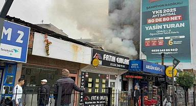 Bursa’da pide imalathanesinde yangın paniği