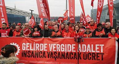 DİSK Bursa’dan ‘Gelirde vergide adalet’ yürüyüşü