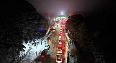Uludağ'da yılbaşı hareketliliği