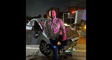 Yer: Bursa… Kaza sonrası böyle poz verdi