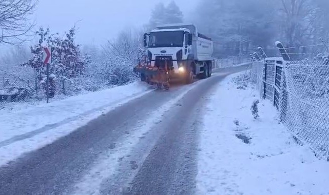 Bursa Büyükşehir’den kar mesaisi