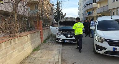 Bursa’da çakarlı araç cezadan kaçamadı