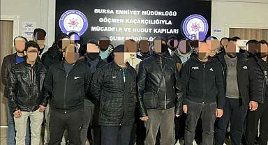 Bursa’da şok baskın: 46 göçmen yakalandı