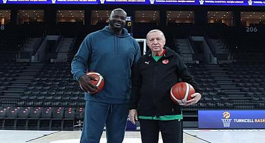 Erdoğan ile Shaquille O’Neal buluştu