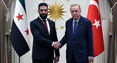 Erdoğan, Şara ile görüştü