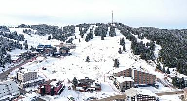 İşte Uludağ’daki kar seviyesi