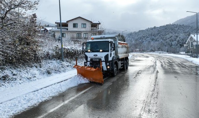 Karla mücadelede yoğun mesai