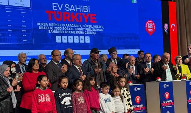 Bursa’da TOKİ kuraları çekildi! Hak sahipleri belli oldu…