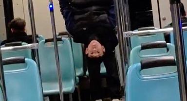 Bursa metrosunda tehlikeli anlar