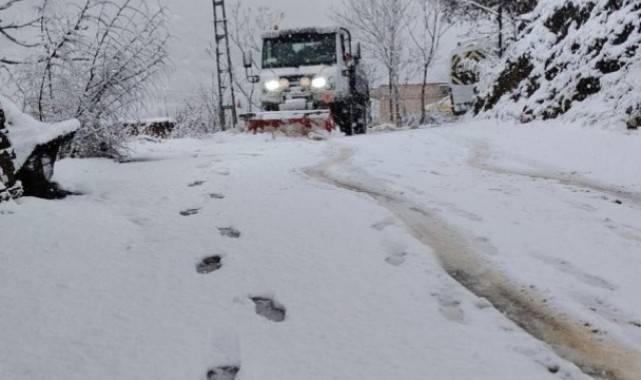 Osmangazi’nin Yüksek Kesimlerinde Kar Mesaisi