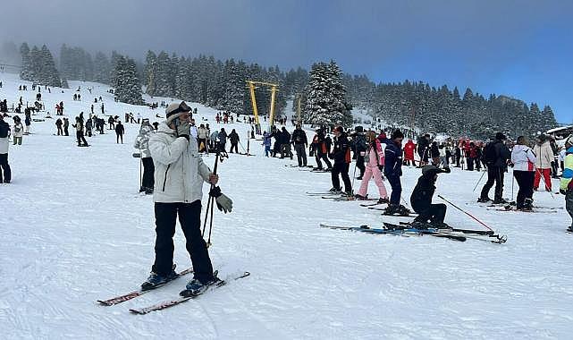 Uludağ’da Sevgililer Günü yoğunluğu