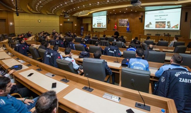 Zabıta ve güvenlik personeline biber gazı eğitimi