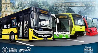 Bursa'da bayram boyunca ulaşım ücretsiz