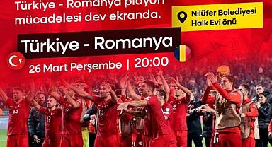 Bursa’da milli maç için dev ekran kurulacak!