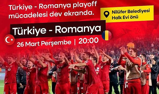 Bursa’da milli maç için dev ekran kurulacak!