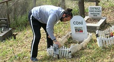 Bursa’daki Türkiye’nin ilk evcil hayvan mezarlığına bayram ziyareti