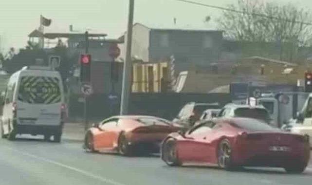 Lamborghini ve Ferrari sürücülerine ceza yağdı